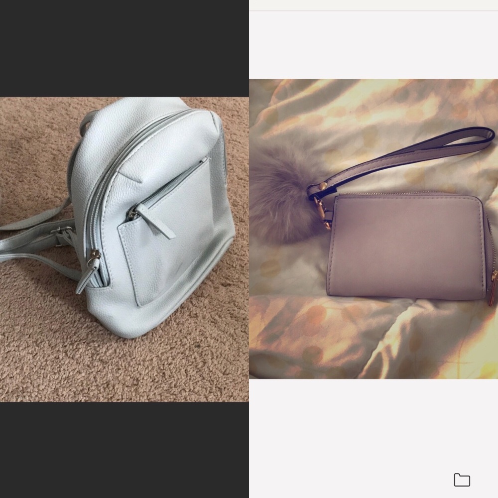 BUNDLE‼️‼️backpack & lavender wallet